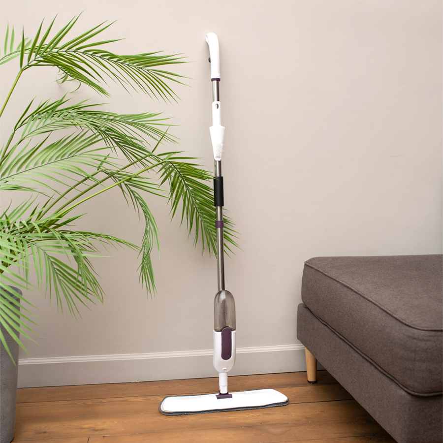 Швабра-спрей с распылителем воды, с тряпкой из микрофибры для сухой и влажной уборки